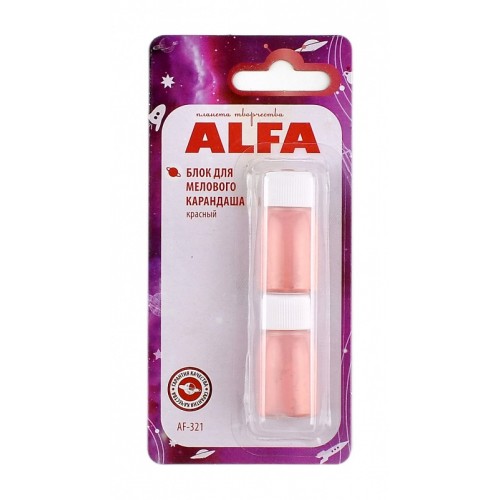 Alfa AF-321 блок для мелового карандаша красный