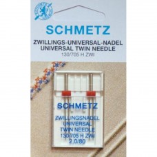 Schmetz иглы двойные универсальные 80/2 2шт