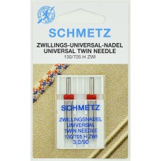 Schmetz иглы двойные универсальные 90/3 2шт